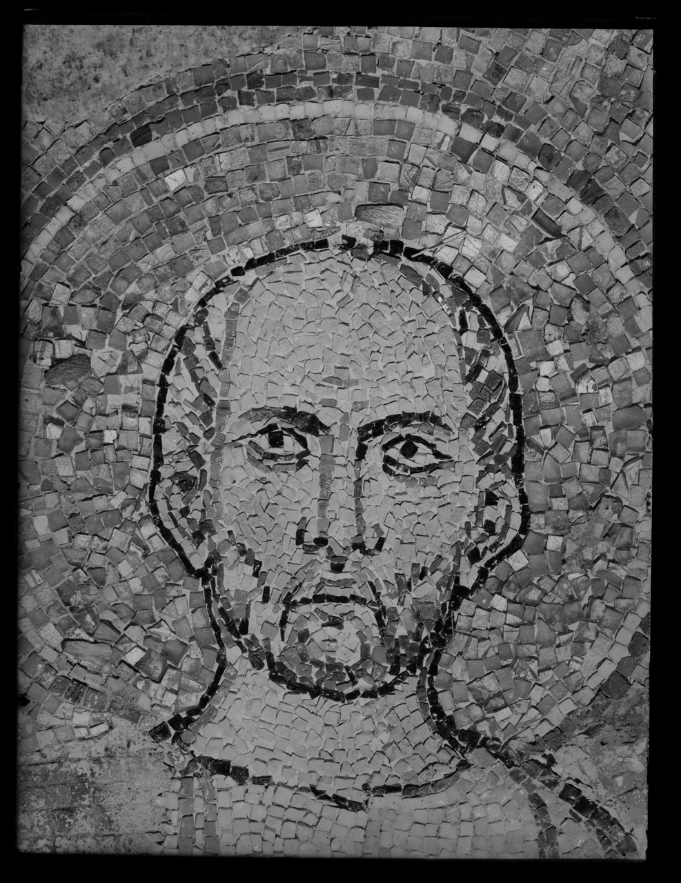 San Primo <Chiesa Santo Stefano Rotondo al Celio ; Roma> - Mosaici - Sec. 7 (negativo) di laboratorio fotografico Soprintendenza Monumenti del Lazio (laboratorio) (terzo quarto XX)