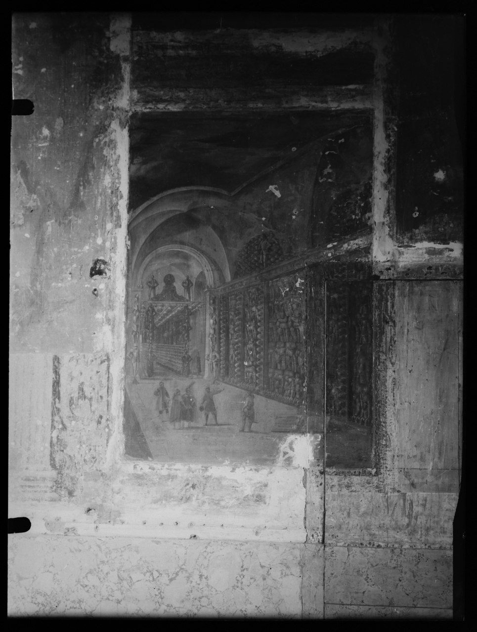 Oratorio di San Silvestro <Basilica dei Santi Quattro Coronati ; Roma> - Spazi interni - Presbiteri <Chiese> (negativo) di laboratorio fotografico Soprintendenza Monumenti del Lazio (laboratorio) (terzo quarto XX)