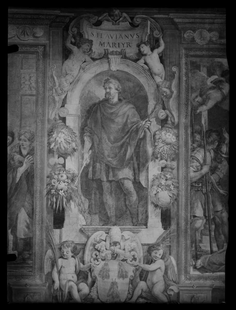 Pietro : da Cortona . San Flaviano <Chiesa di Santa Bibiana ; Roma> - Spazi interni - Affreschi (negativo) di laboratorio fotografico Soprintendenza Monumenti del Lazio (laboratorio) (terzo quarto XX)