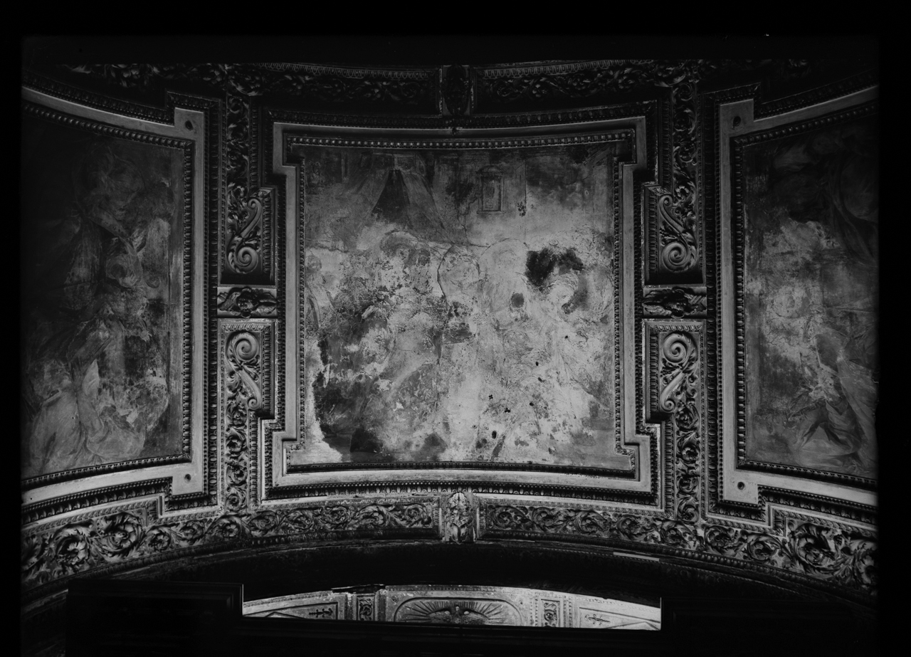 Cavalier : d'Arpino‏ - Decorazione [dei] Soffitti [della] Cappella Contarelli <Chiesa di San Luigi dei Francesi ; Roma> - Cappelle - Volte - Affreschi - Sec. 16 (negativo) di laboratorio fotografico Soprintendenza Monumenti del Lazio (laboratorio) (terzo quarto XX)