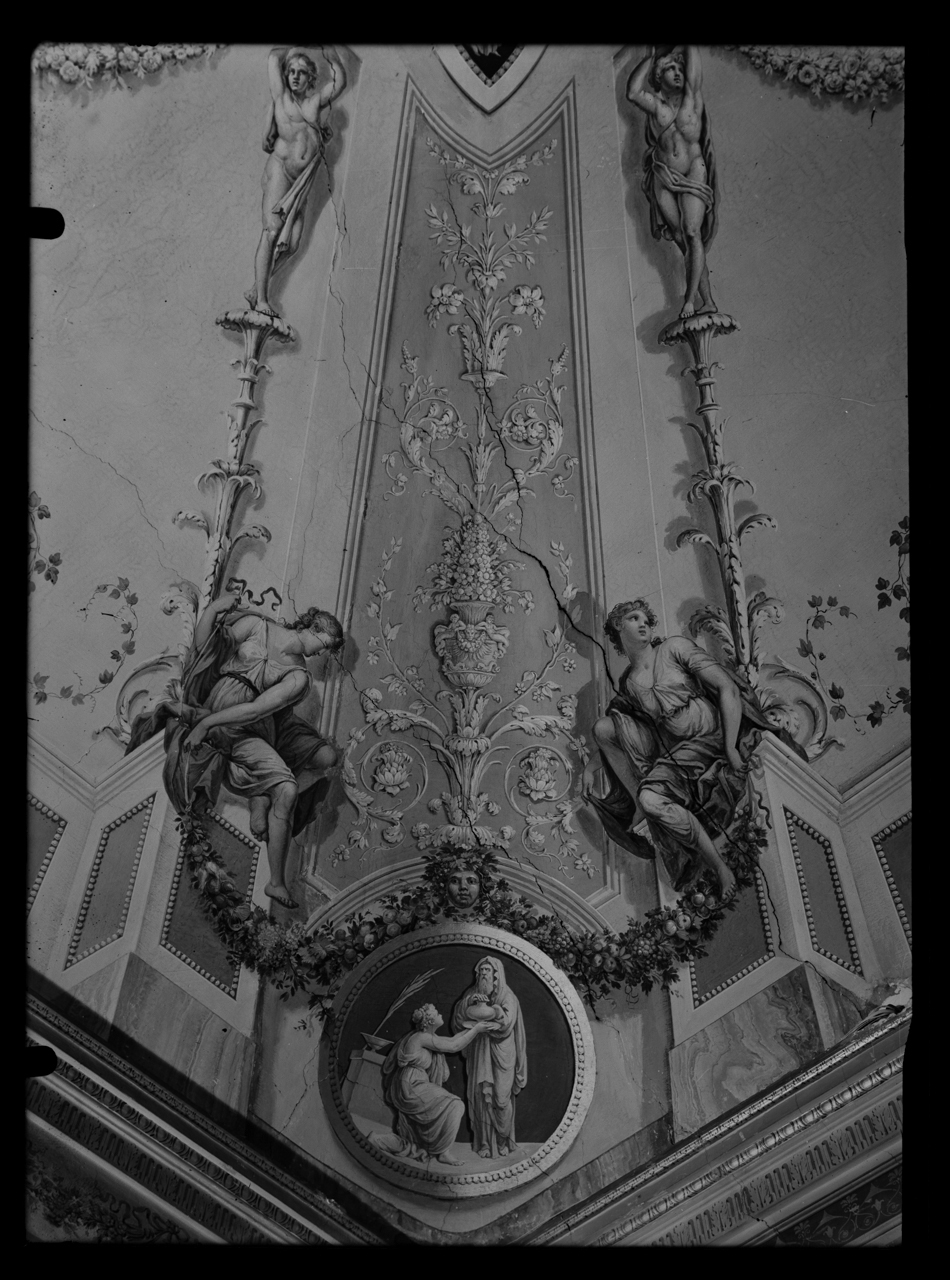 Palazzo Taverna <Roma> - Affreschi (negativo) di laboratorio fotografico Soprintendenza Monumenti del Lazio (laboratorio) (terzo quarto XX)