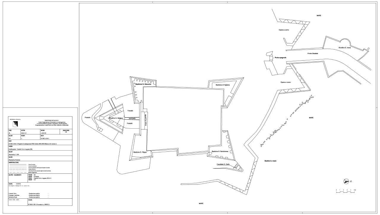 fortificazioni (cinta muraria, fortificata) - Augusta (SR) 
