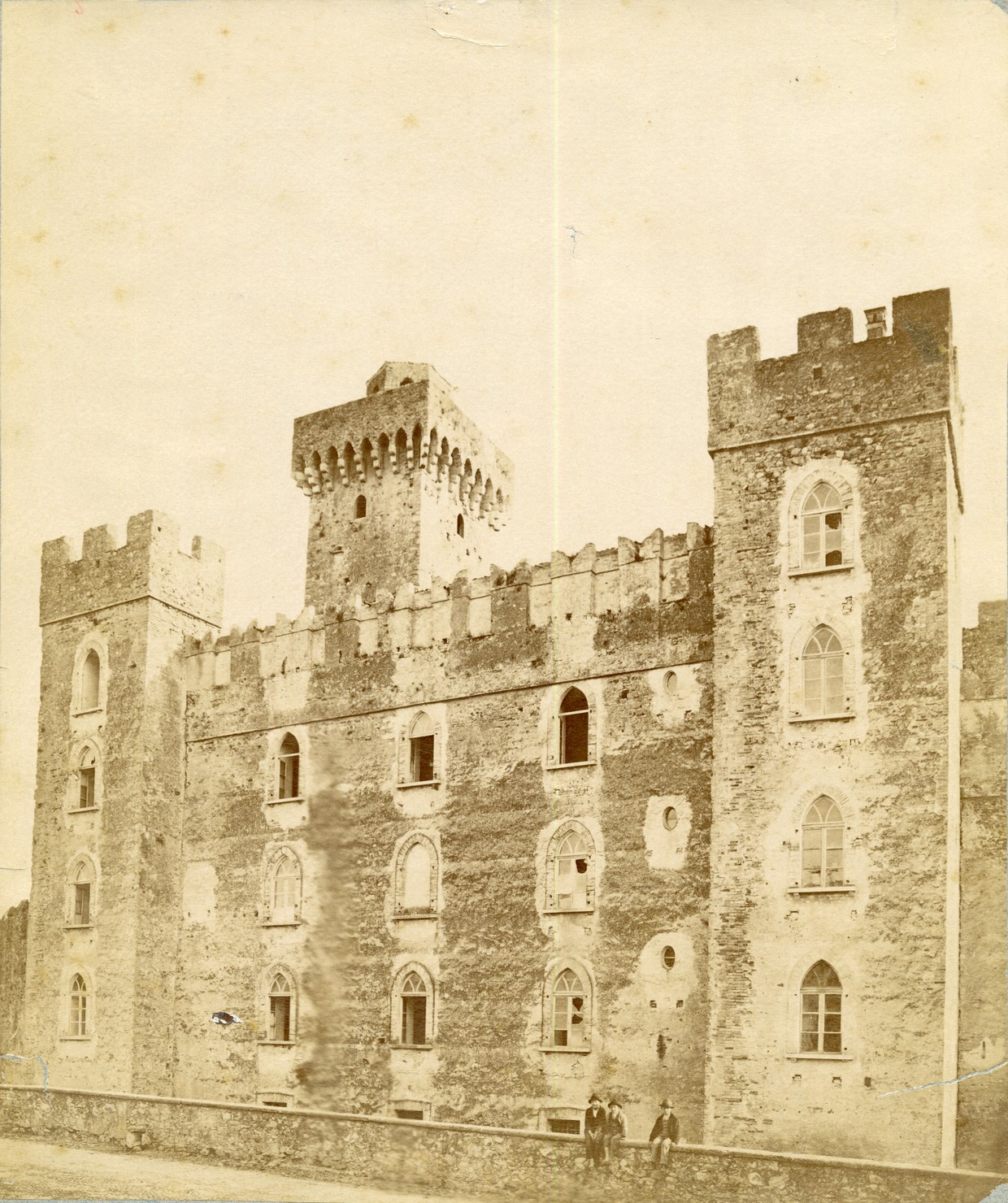 Lombardia - Brescia <provincia> - Sirmione - Castello Scaligero (positivo) di Capitanio, Cristoforo (XIX)