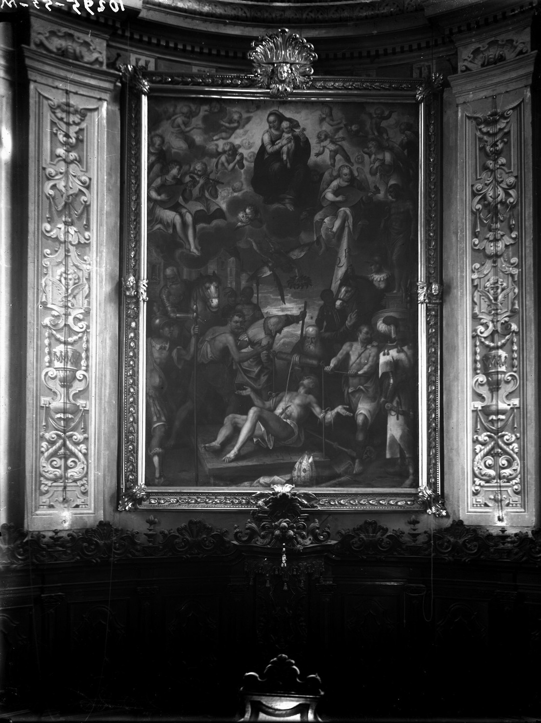 Pittura - Sec. 16. - Iconografia cristiana <Martirio di Sant'Erasmo> (negativo) di Anonimo (XX)