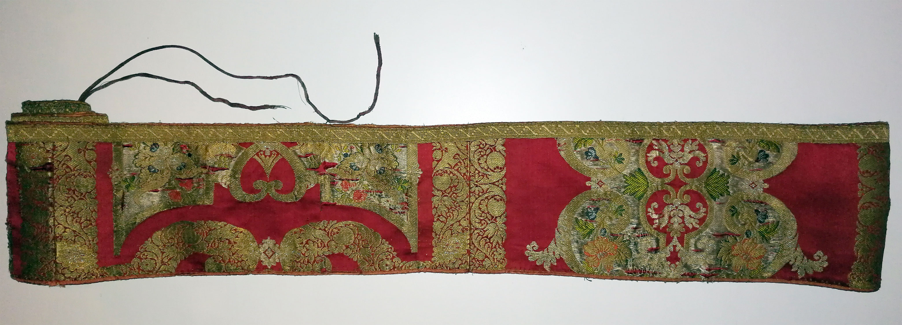 fascia, opera isolata - manifattura italiana, ambito ebraico (metà XVIII)