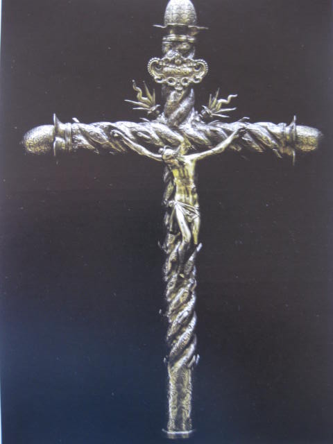 Cristo crocifissso (croce processionale) - bottega napoletana (prima metà XVII)