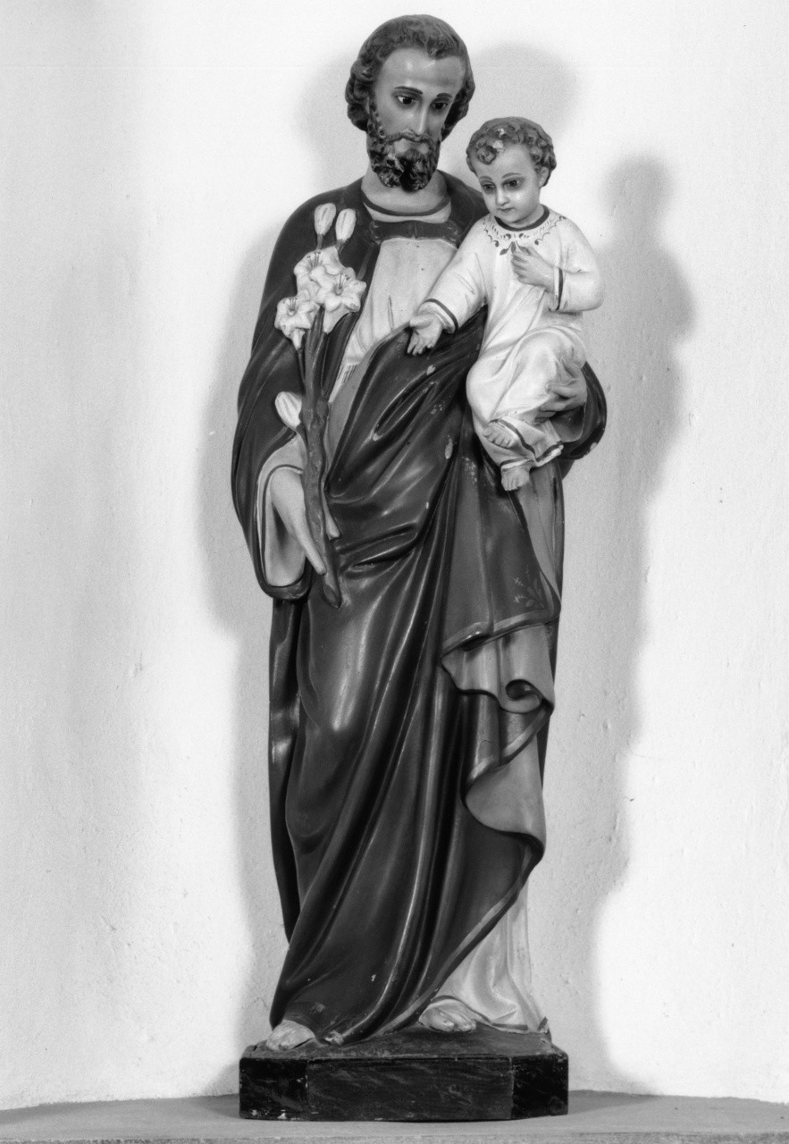 San Giuseppe e Gesù Bambino (statua) - bottega toscana (sec. XIX)