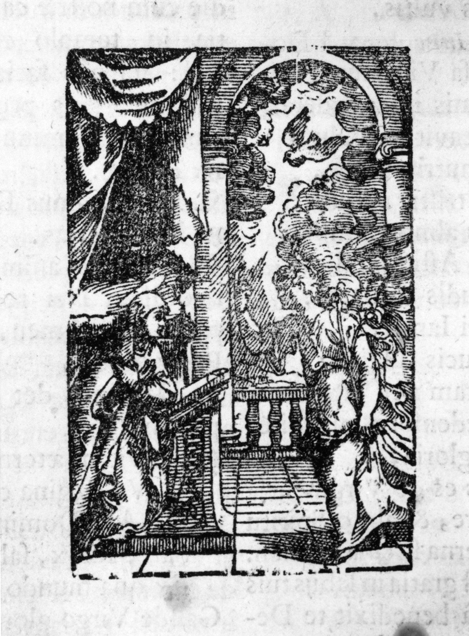Annunciazione (stampa) - ambito fiorentino (sec. XVII)
