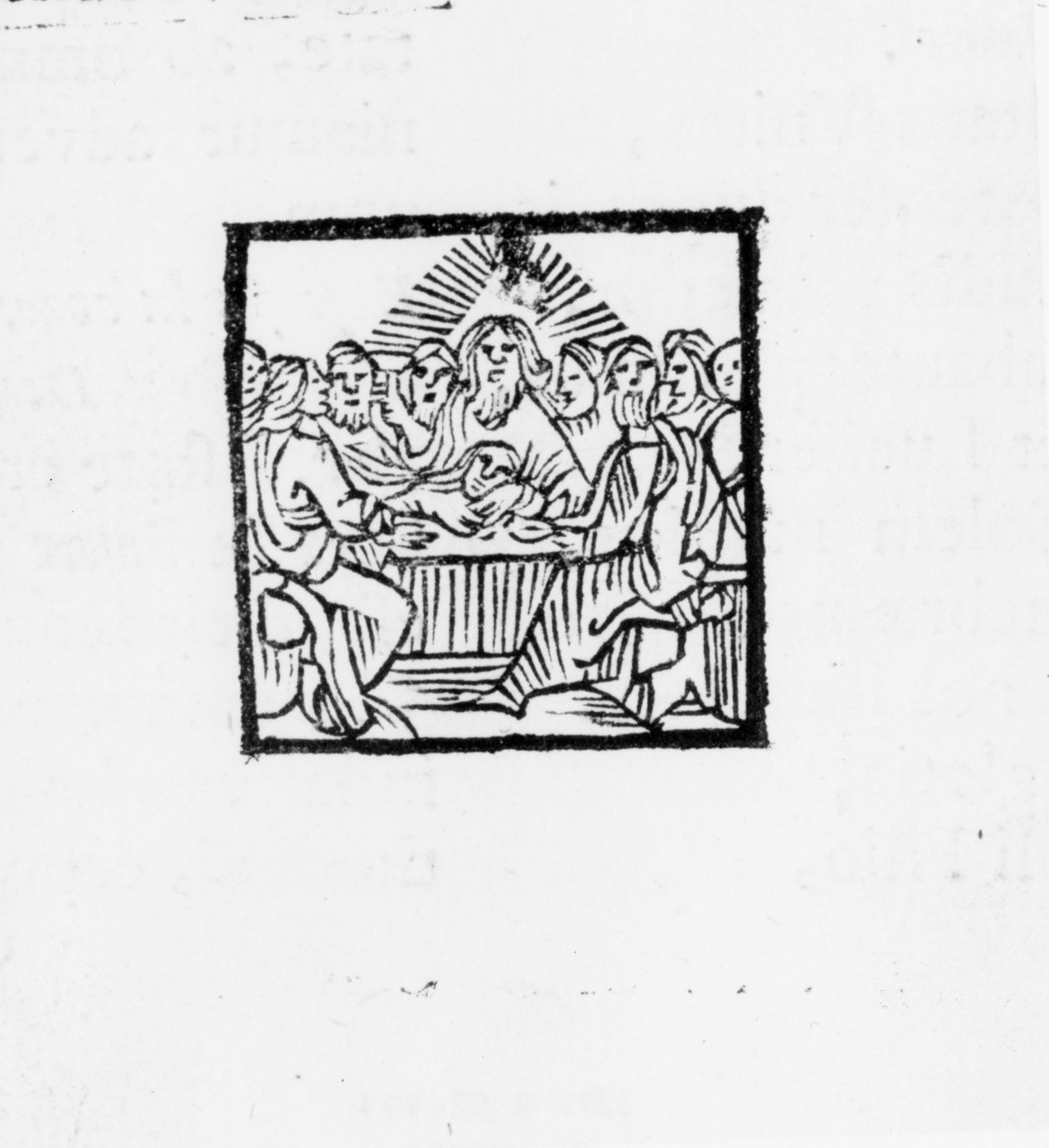 ultima cena (stampa) - ambito fiorentino (sec. XVII)