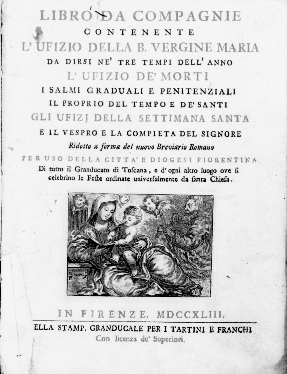 fuga in Egitto (stampa) di Mogalli Cosimo (sec. XVIII)
