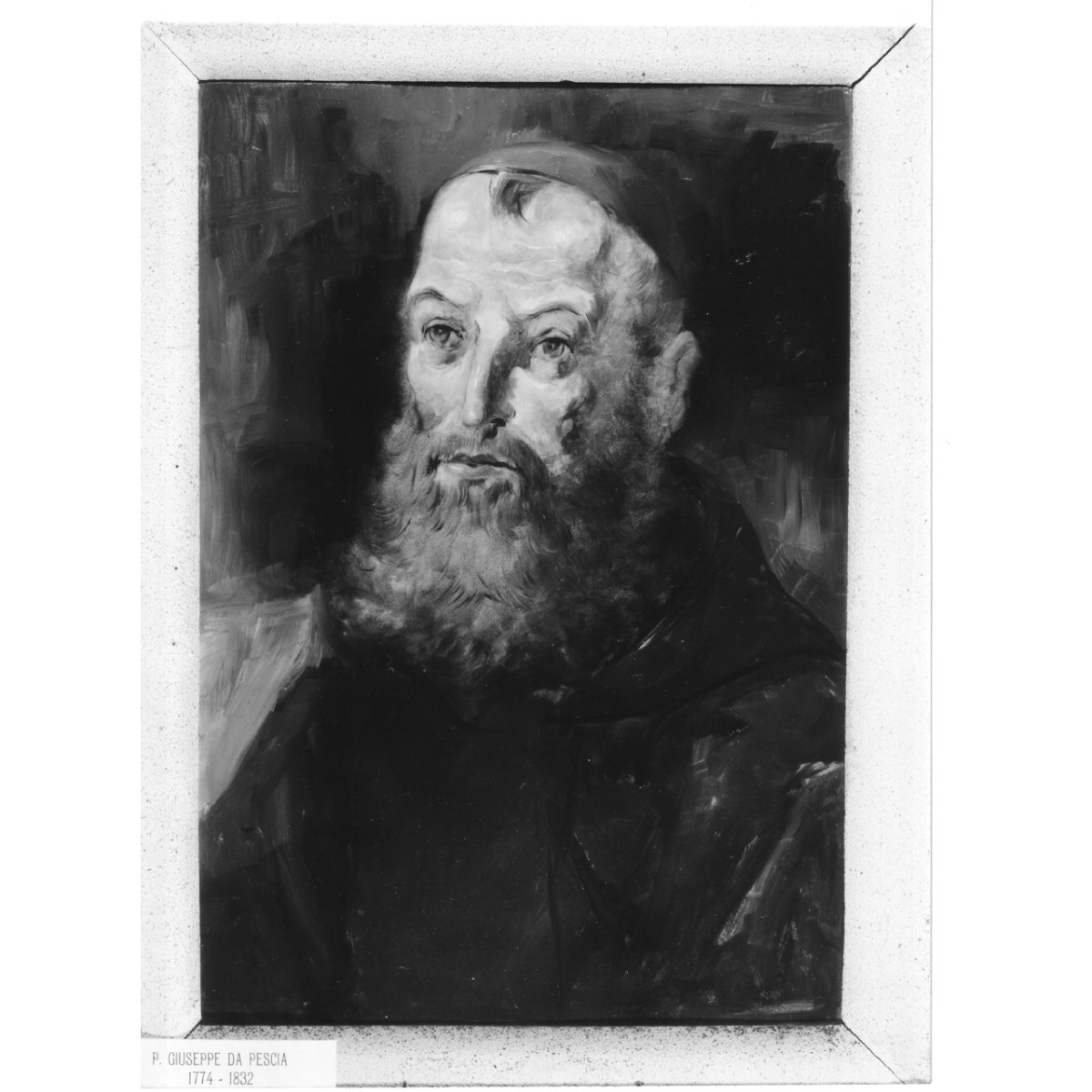 ritratto di Padre Giuseppe da Pescia (dipinto) di Ortino Michele (metà sec. XX)