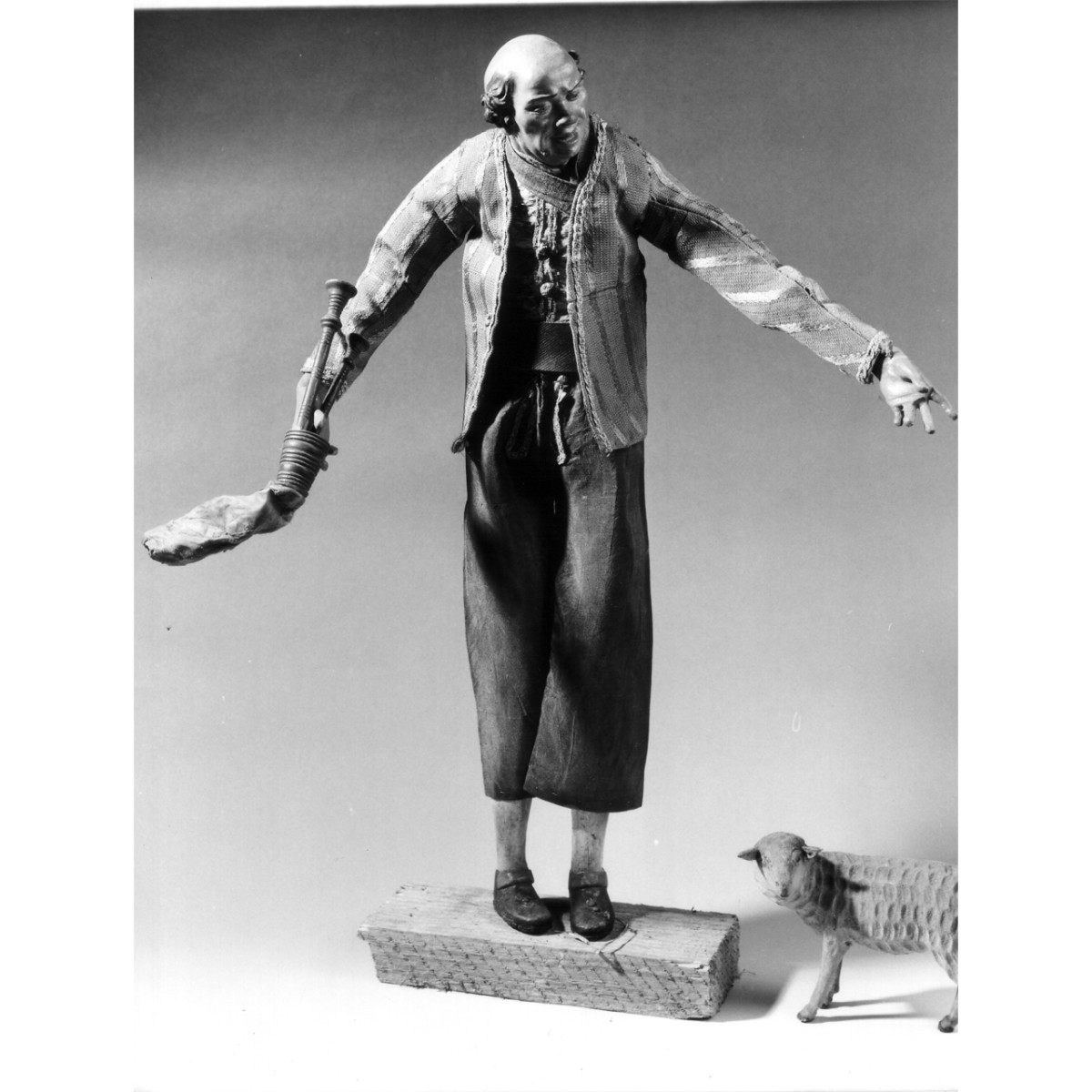 figura maschile (statuetta di presepio) di Sanmartino Giuseppe (attribuito) (seconda metà sec. XVIII)
