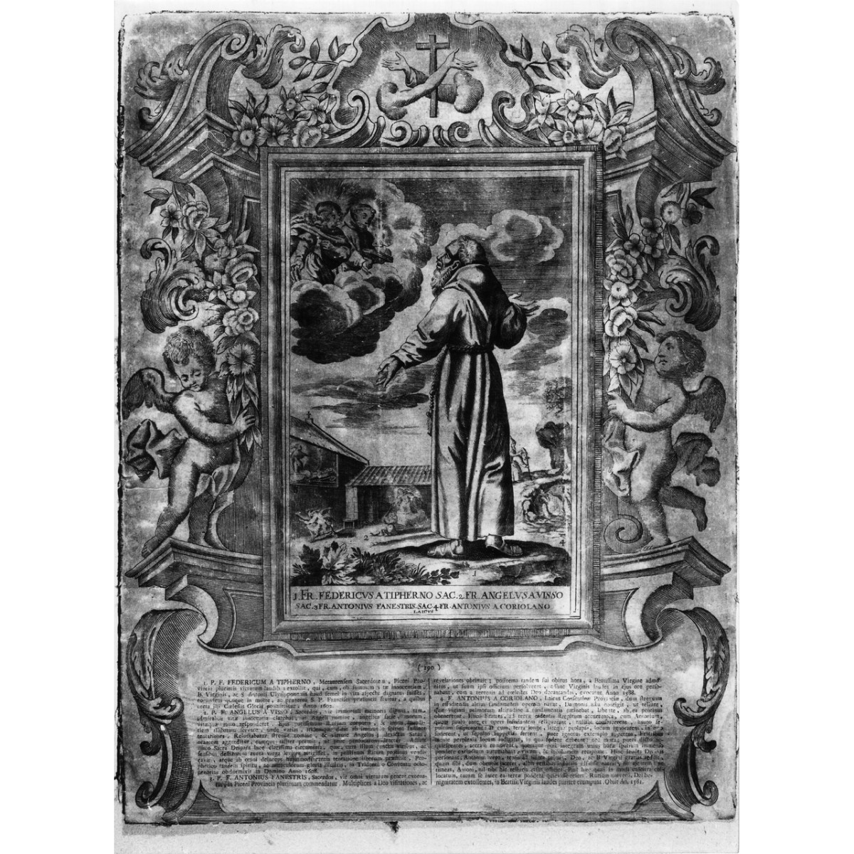 frate Federico da Tiferno (stampa) di Schott Johann (fine/ inizio secc. XVIII/ XIX)