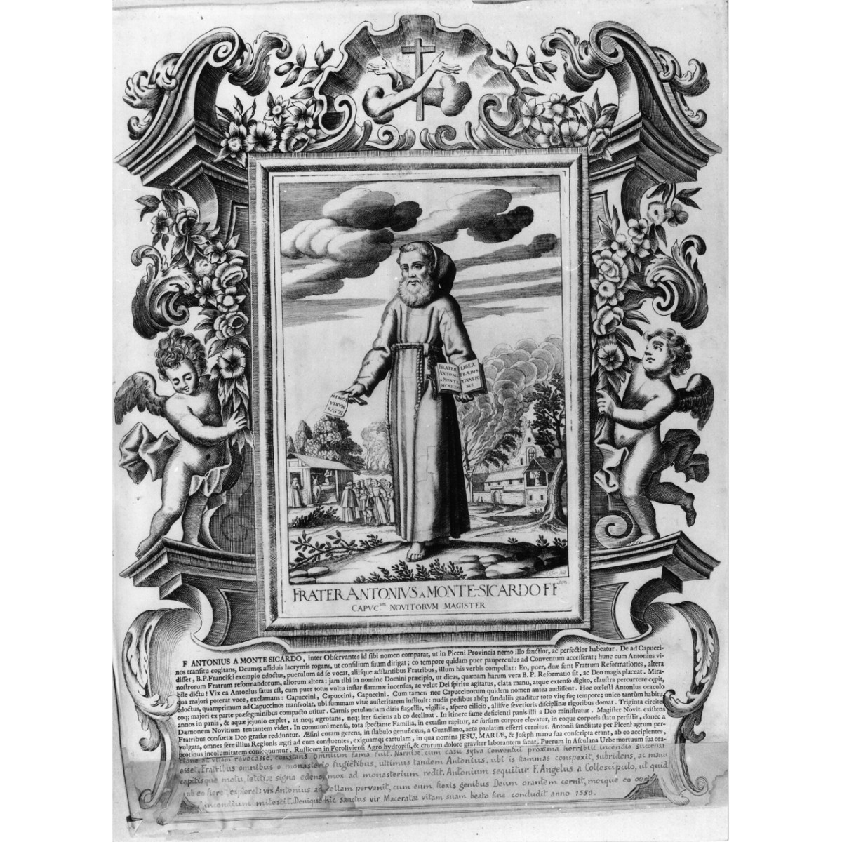 frate Antonio da Monte Sicardo (stampa) di Loeffler Eckard Johann, Schott Johann, Loeffler Johann Heinrich (fine/ inizio secc. XVIII/ XIX)