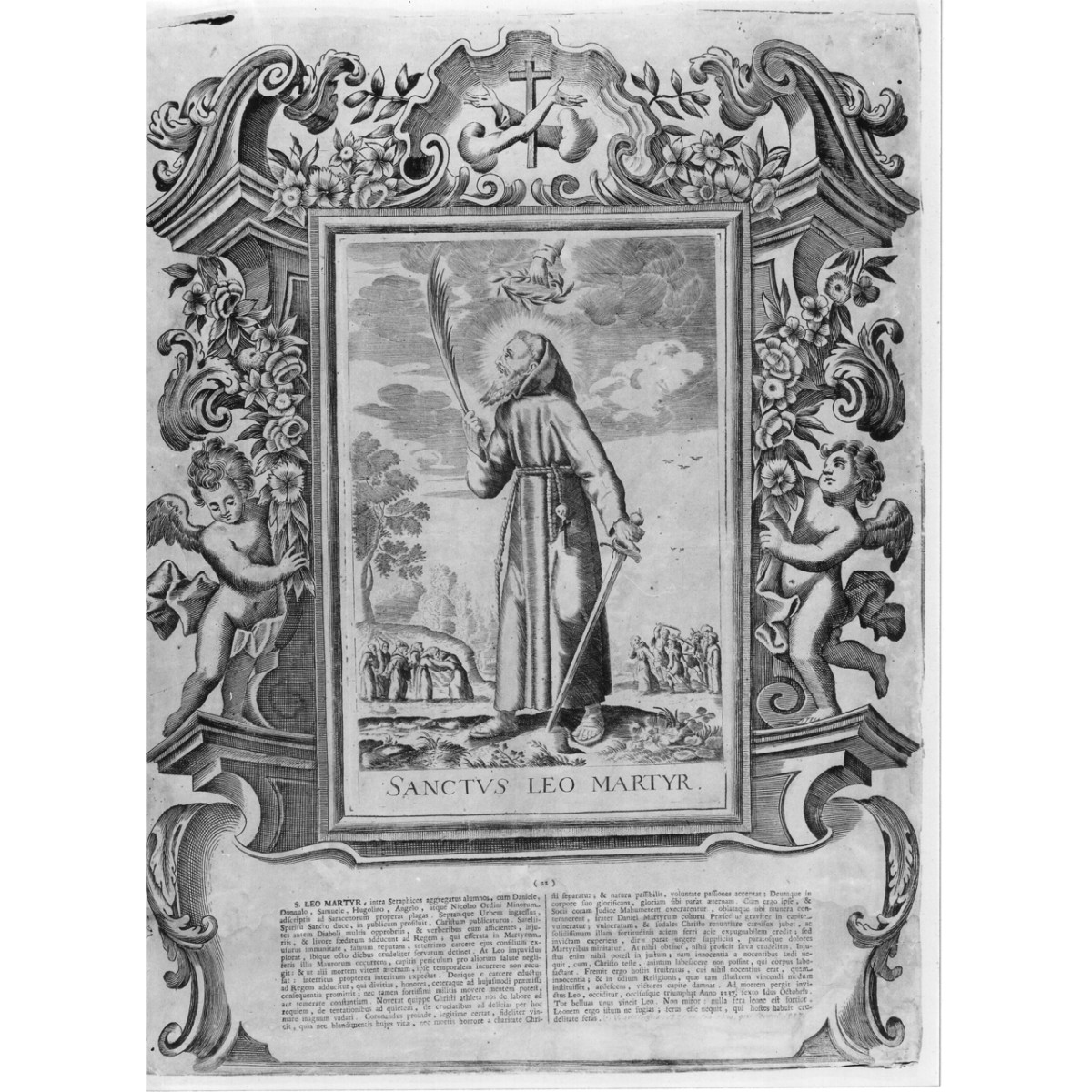 san Leo (stampa) di Schott Johann (fine/ inizio secc. XVIII/ XIX)