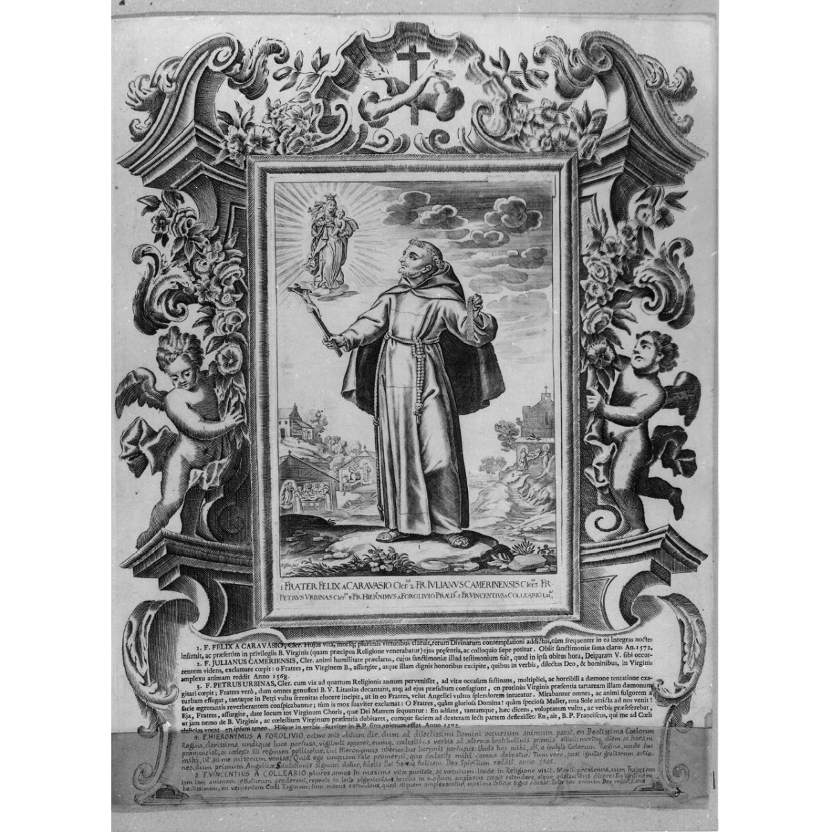 frate Felice (stampa) di Loeffler Eckard Johann, Schott Johann, Loeffler Johann Heinrich (fine/ inizio secc. XVIII/ XIX)