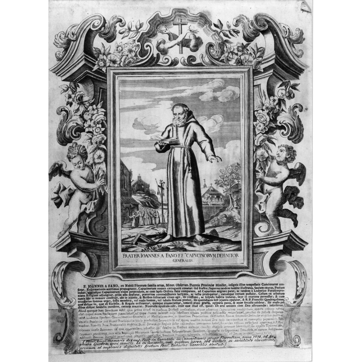 frate Giovanni da Fano (stampa) di Schott Johann (fine/ inizio secc. XVIII/ XIX)