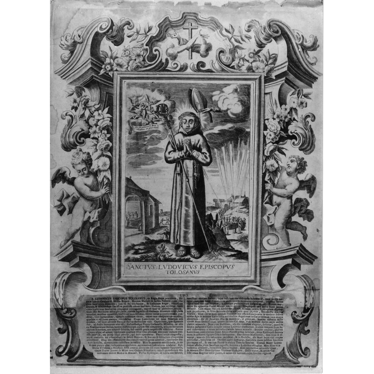 San Ludovico (stampa) di Schott Johann (fine/ inizio secc. XVIII/ XIX)