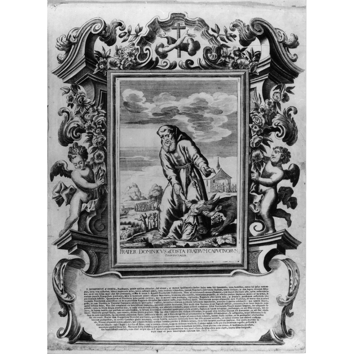 frate Domenico da Costa (stampa) di Schott Johann, Loeffler Eckard Johann, Loeffler Johann Heinrich (fine/ inizio secc. XVIII/ XIX)