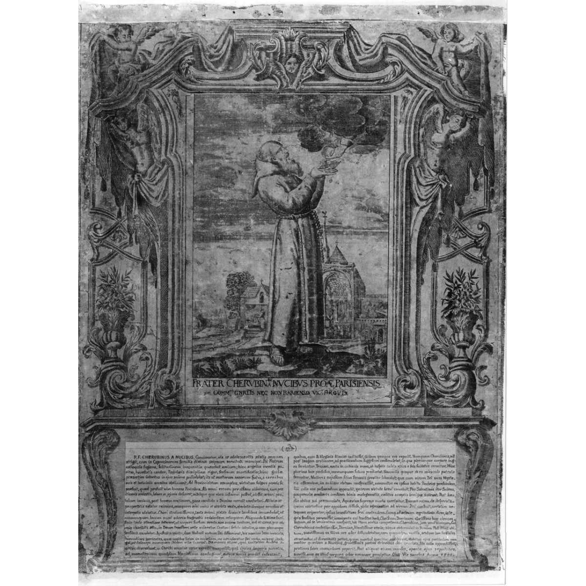 frate Cherubino (stampa) di Schott Johann, Loeffler Eckard Johann, Loeffler Johann Heinrich (fine/ inizio secc. XVIII/ XIX)