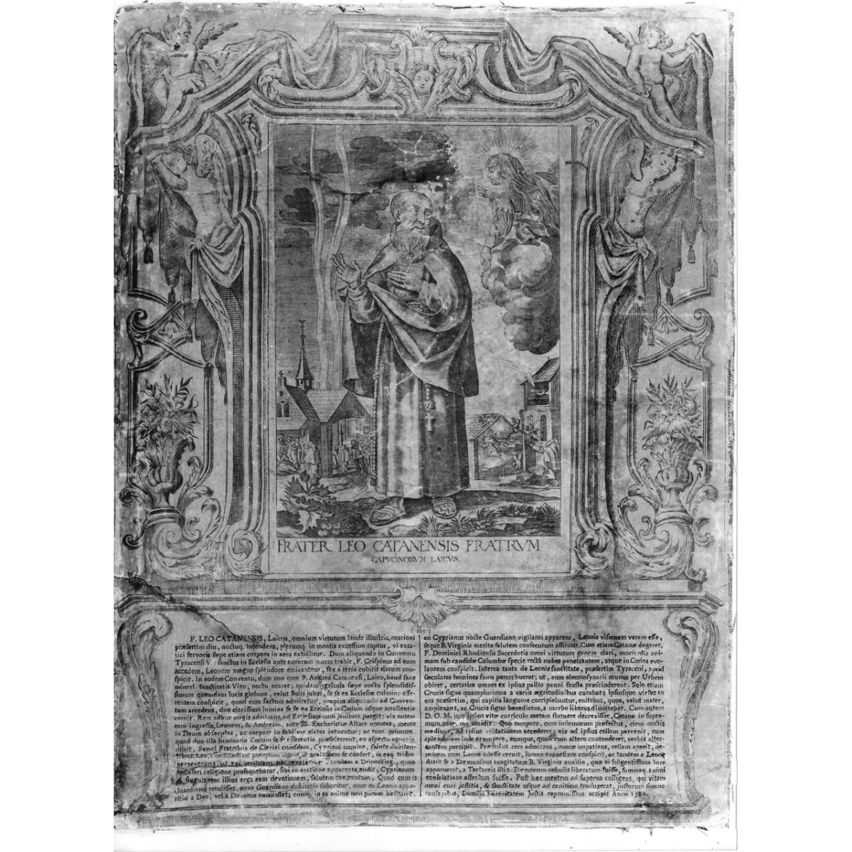 frate Leo (stampa) di Schott Johann, Loeffler Eckard Johann, Loeffler Johann Heinrich (fine/ inizio secc. XVIII/ XIX)