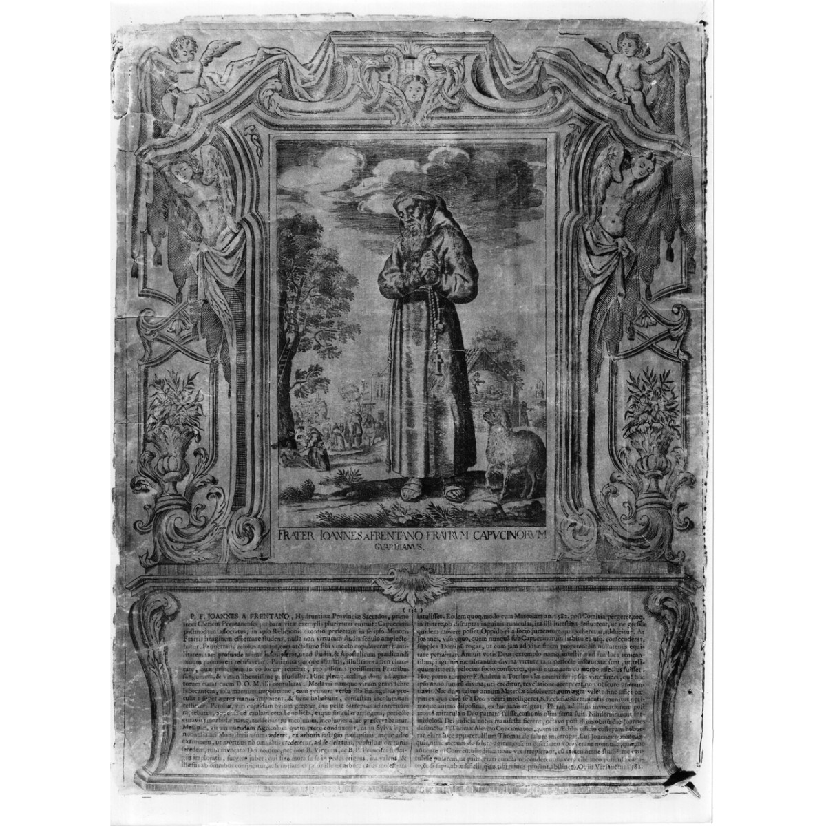 frate Giovanni da Frentano (stampa) di Schott Johann, Loeffler Eckard Johann, Loeffler Johann Heinrich (fine/ inizio secc. XVIII/ XIX)