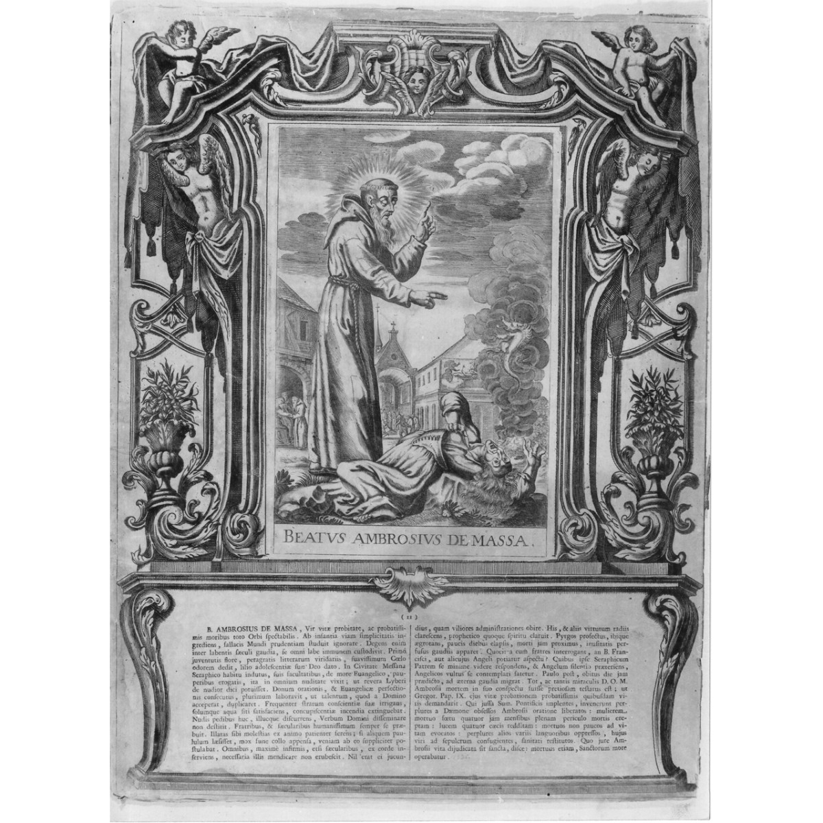 Beato Ambrogio (stampa) di Schott Johann (fine/ inizio secc. XVIII/ XIX)