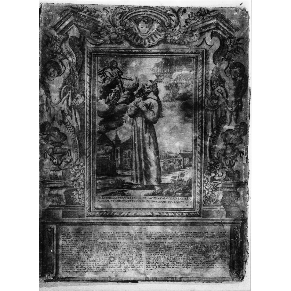 frati cappuccini (stampa) di Schott Johann (fine/ inizio secc. XVIII/ XIX)