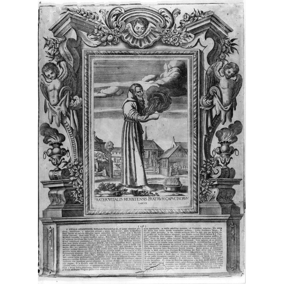 frate Vitale (stampa) di Schott Johann, Loeffler Eckard Johann, Loeffler Johann Heinrich (fine/ inizio secc. XVIII/ XIX)