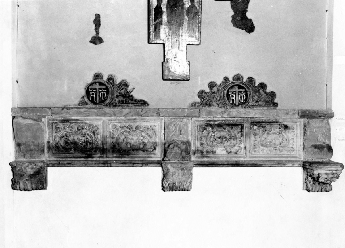 emblema della Compagnia della Misericordia (dipinto murale) di Nardo di Cione (bottega) (terzo quarto sec. XIV)