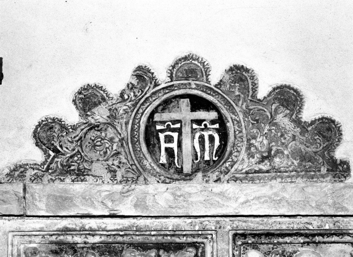 emblema della Compagnia della Misericordia (dipinto murale) di Nardo di Cione (bottega) (terzo quarto sec. XIV)
