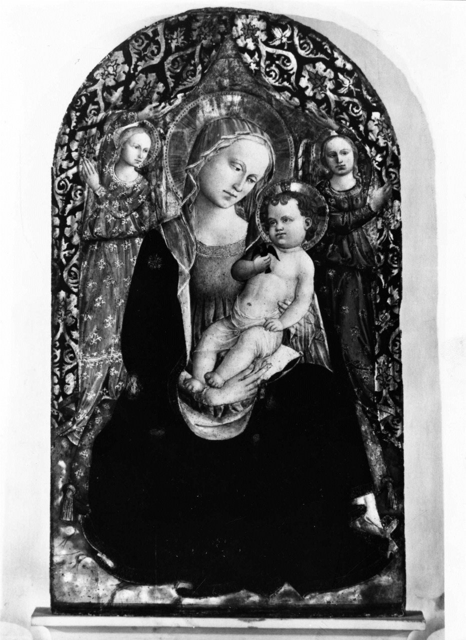 Madonna dell'Umiltà, Madonna con Bambino e angeli (dipinto) di Domenico di Michelino (terzo quarto sec. XV) 