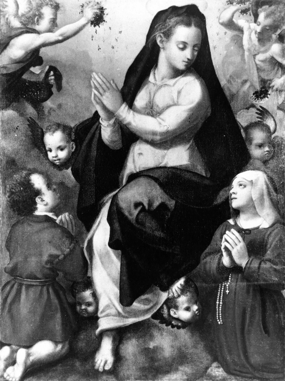 assunzione della Madonna (dipinto) di Portelli Carlo (sec. XVI)