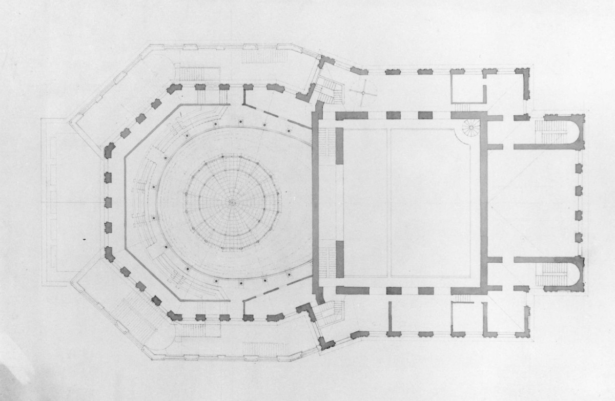 pianta (disegno) di Corinti Donatello (inizio sec. XX)