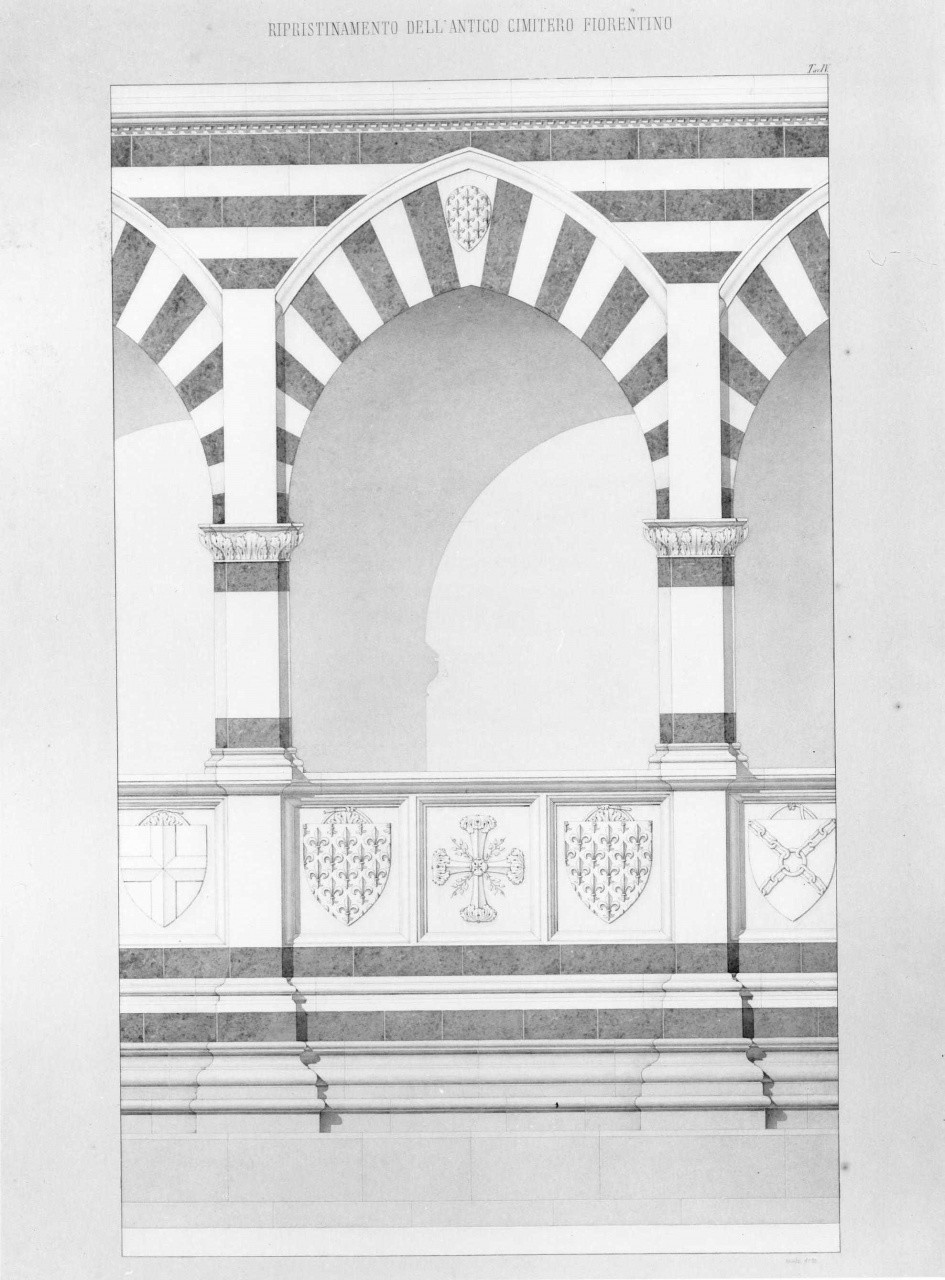 architettura (disegno) - ambito toscano (sec. XIX)