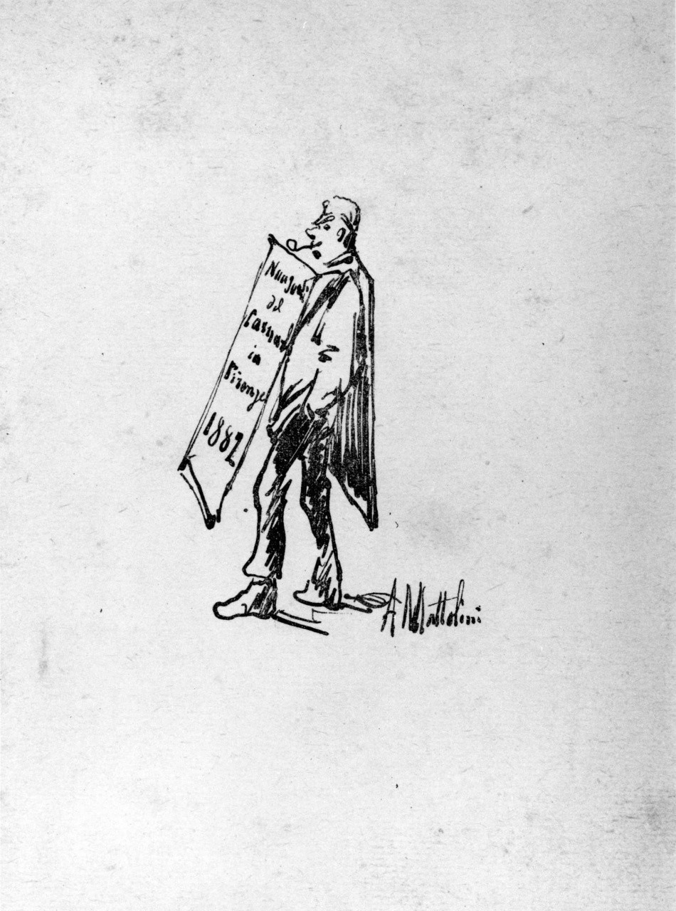 figura maschile (stampa) di Mattolini A (sec. XIX)