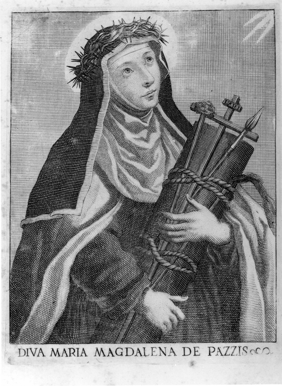 Santa Maria Maddalena dei Pazzi (stampa) - ambito fiorentino (fine/ inizio secc. XVII/ XVIII)