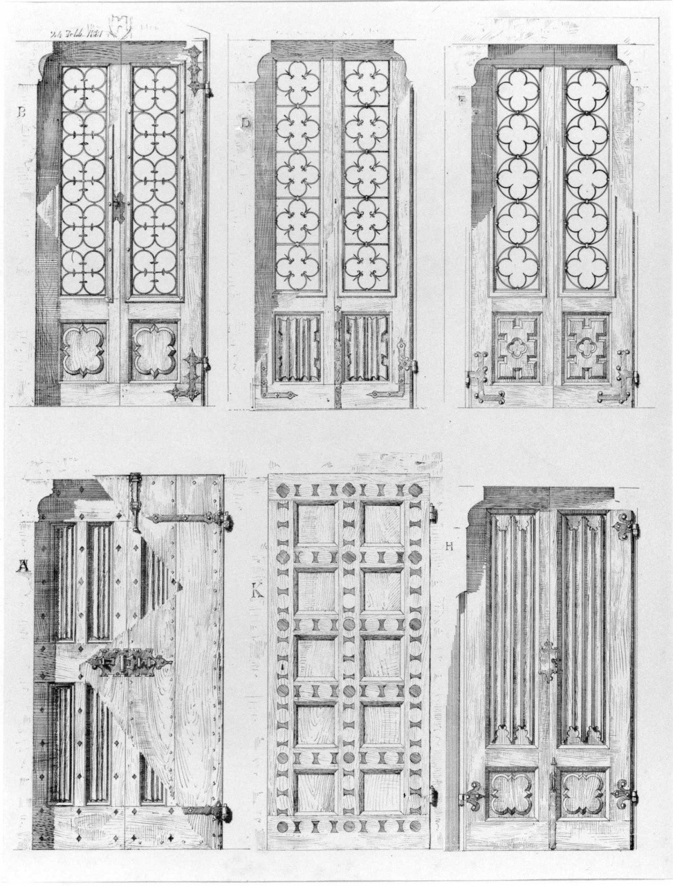 elementi decorativi (stampa) di Corinti Corinto (sec. XIX)
