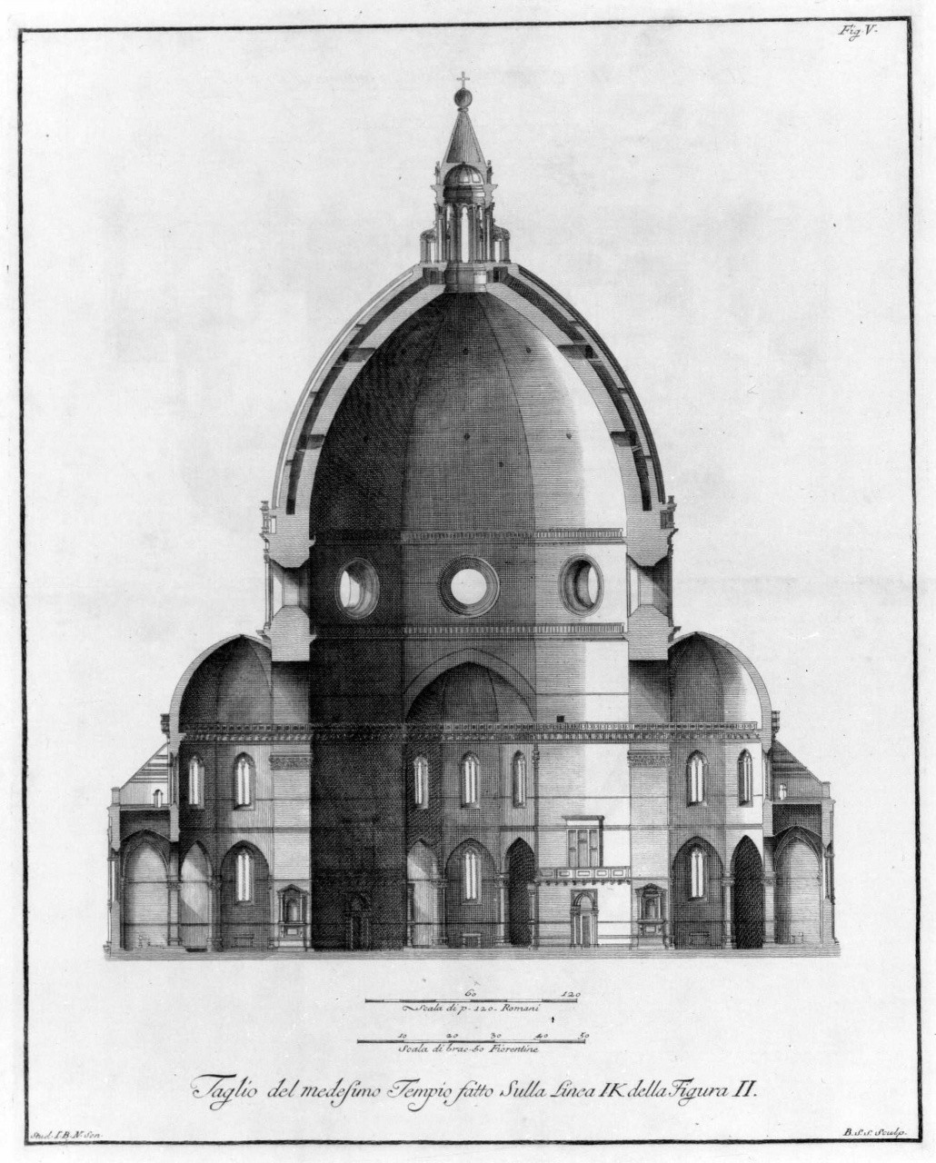 architettura (stampa) di Sgrilli Bernardo Sansone, Nelli Giovan Battista (sec. XVIII)