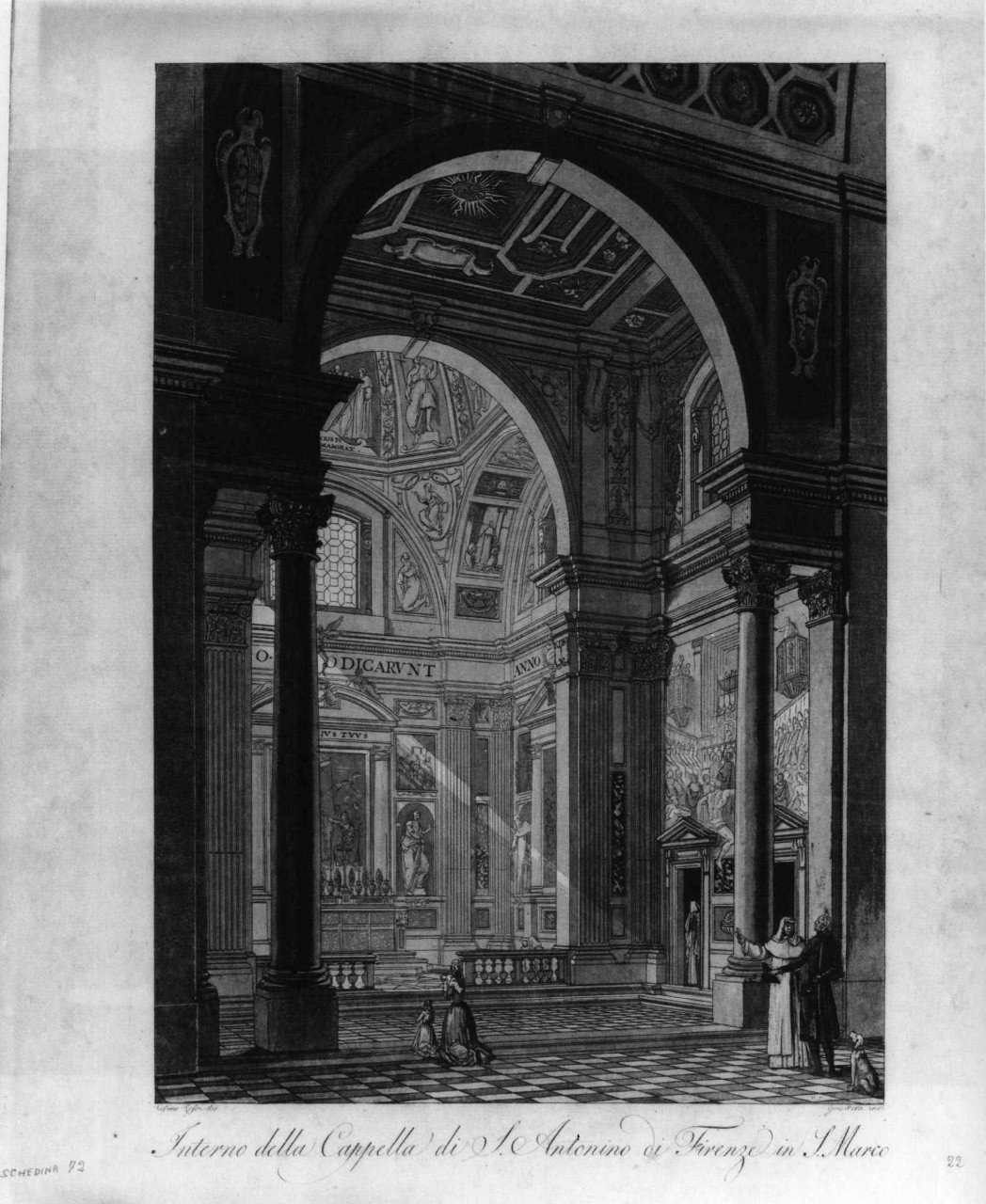 architettura (stampa) di Rossi Cosimo, Pera Giuseppe (sec. XIX)