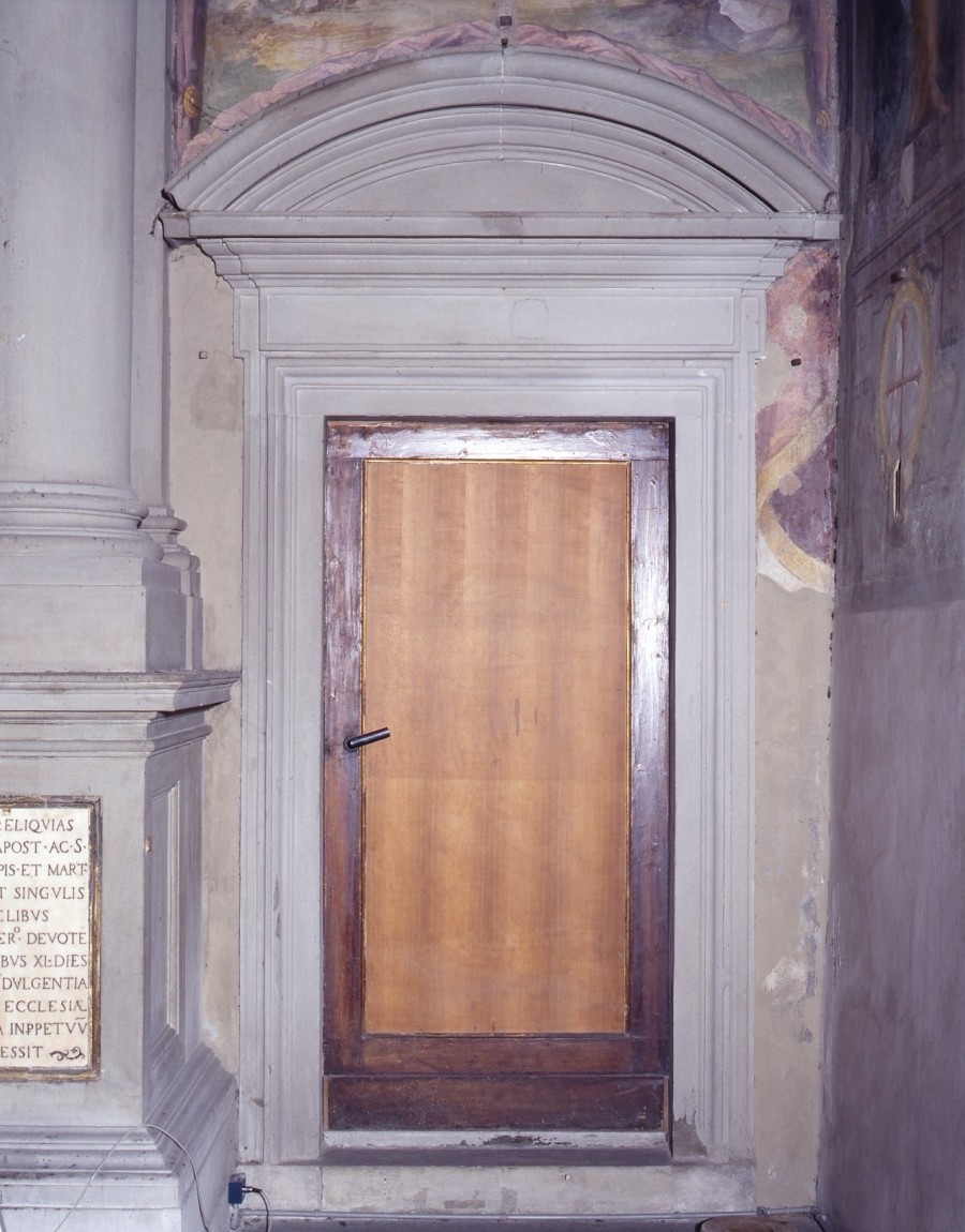 mostra di portale, serie di Dosio Giovanni Antonio (attribuito) (sec. XVI)