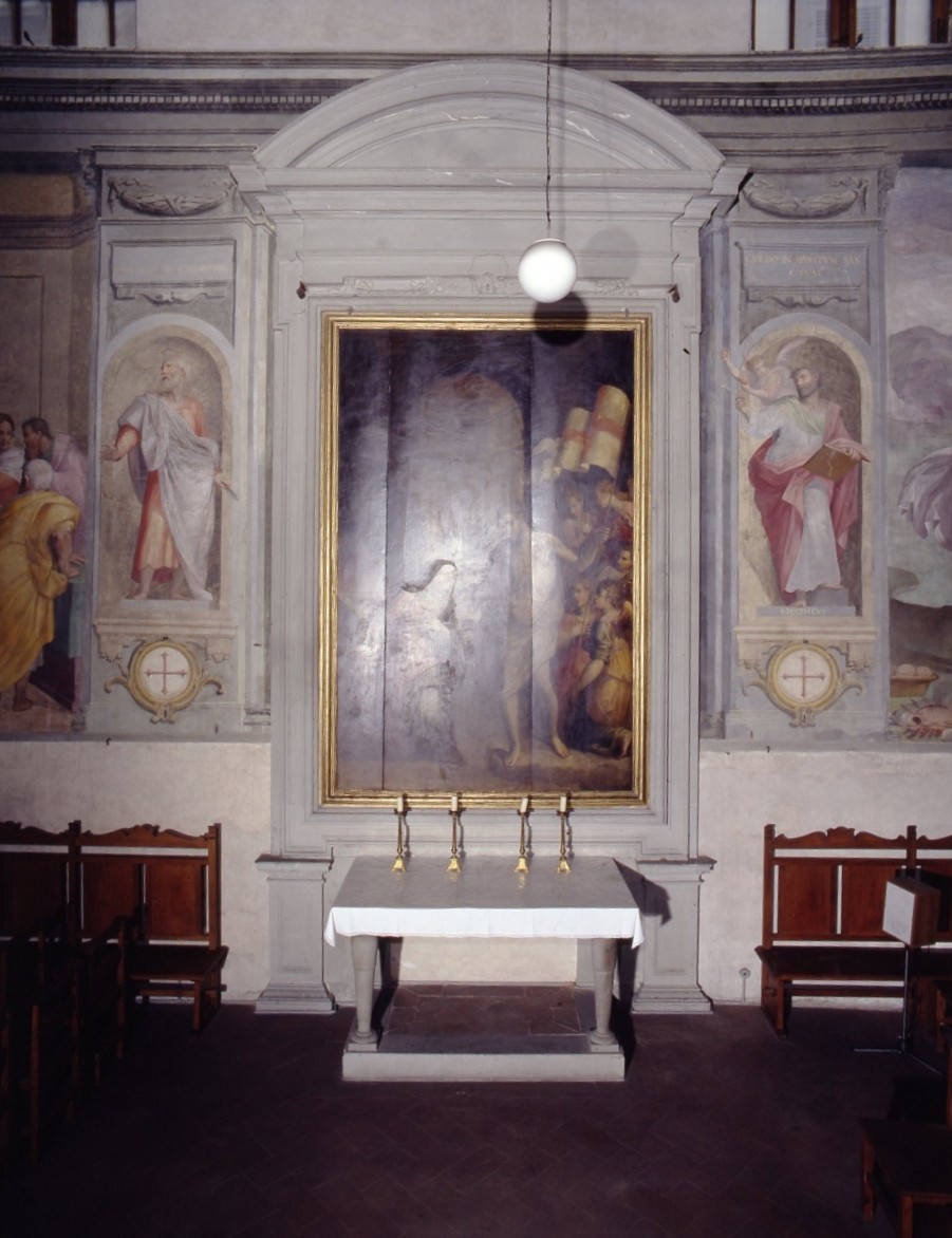 mostra d'altare, serie di Dosio Giovanni Antonio (attribuito) (sec. XVI)