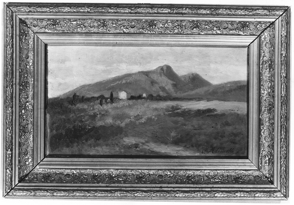 paesaggio con architetture (dipinto) di Ademollo Carlo (sec. XIX)