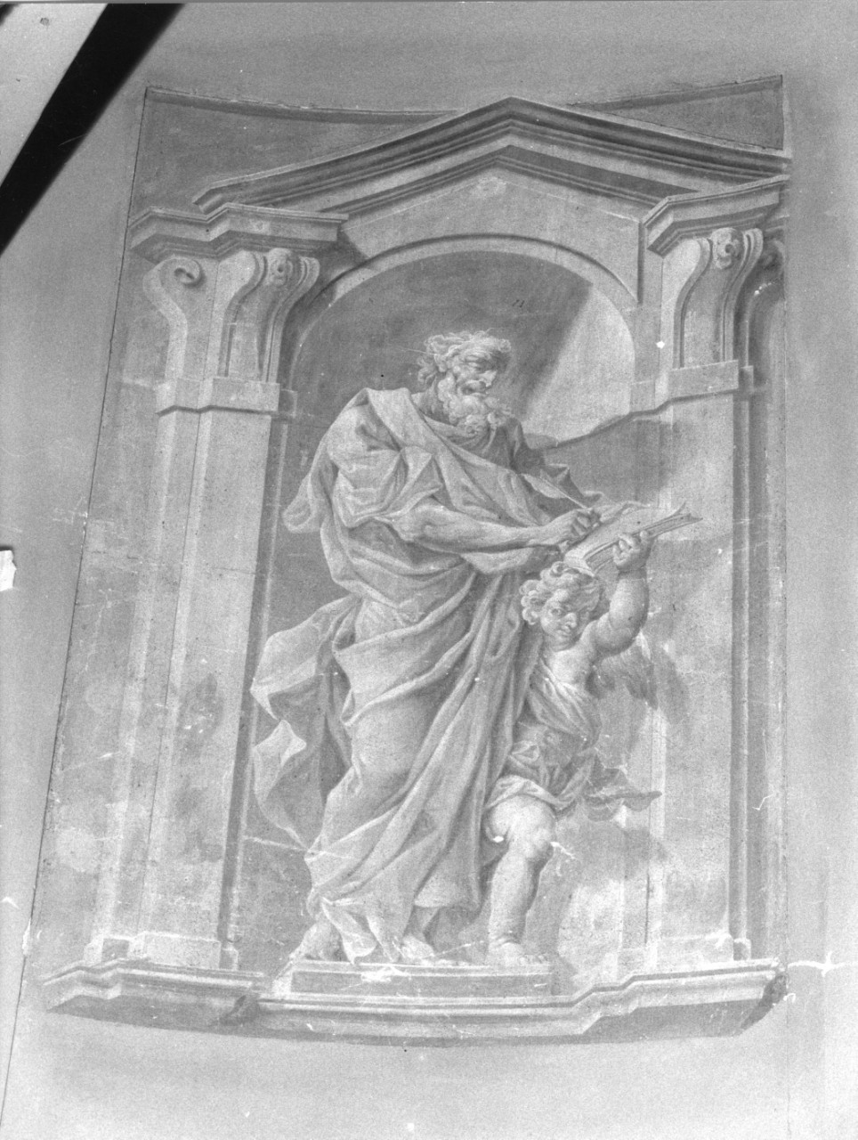 San Matteo (dipinto murale) di Stagi Domenico (sec. XVIII)