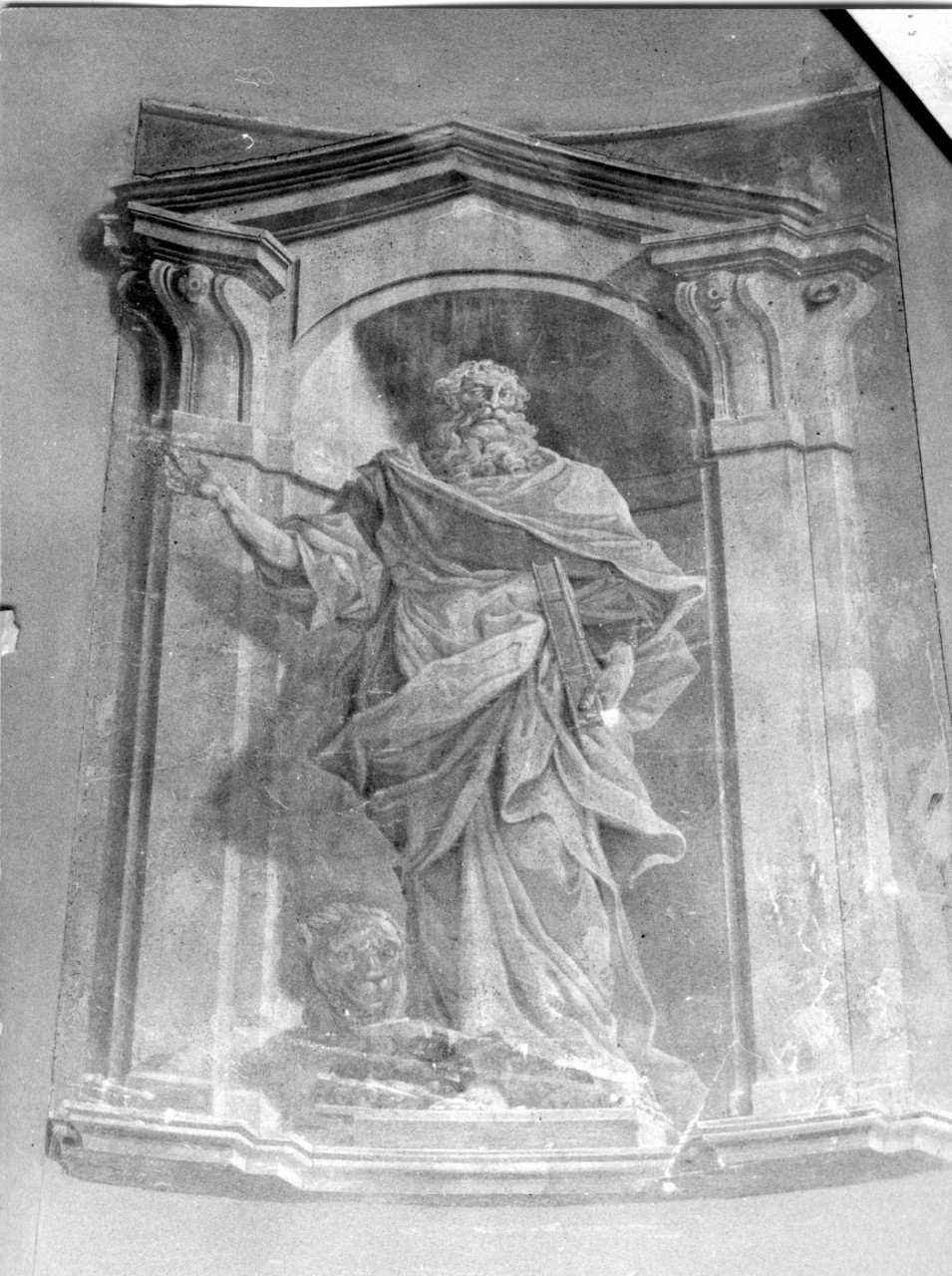 San Marco (dipinto murale) di Stagi Domenico (sec. XVIII)