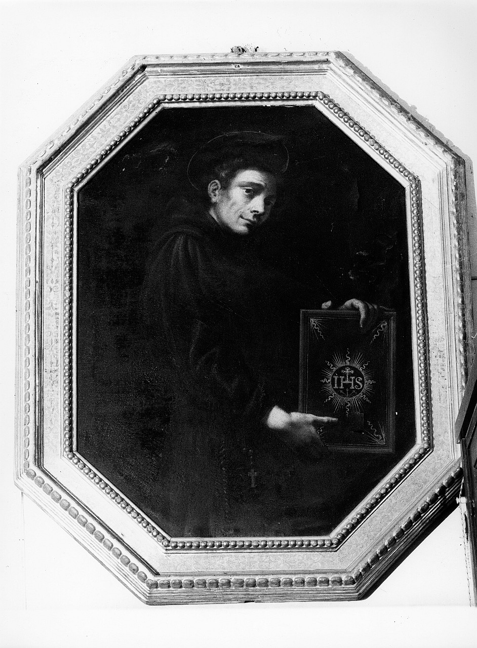 San Bernardino da Siena (dipinto, pendant) di Foggini Stefano, Del Bianco Baccio (sec. XVII)