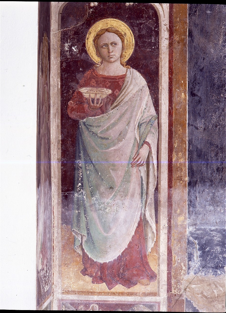 Santa Lucia (dipinto murale) di Domenico di Michelino (sec. XV)