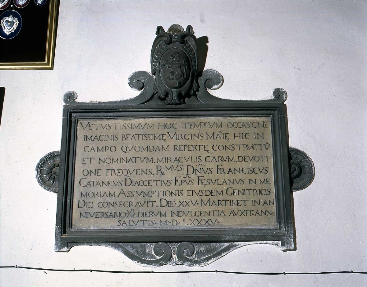 lapide commemorativa, opera isolata - manifattura toscana (sec. XVI)