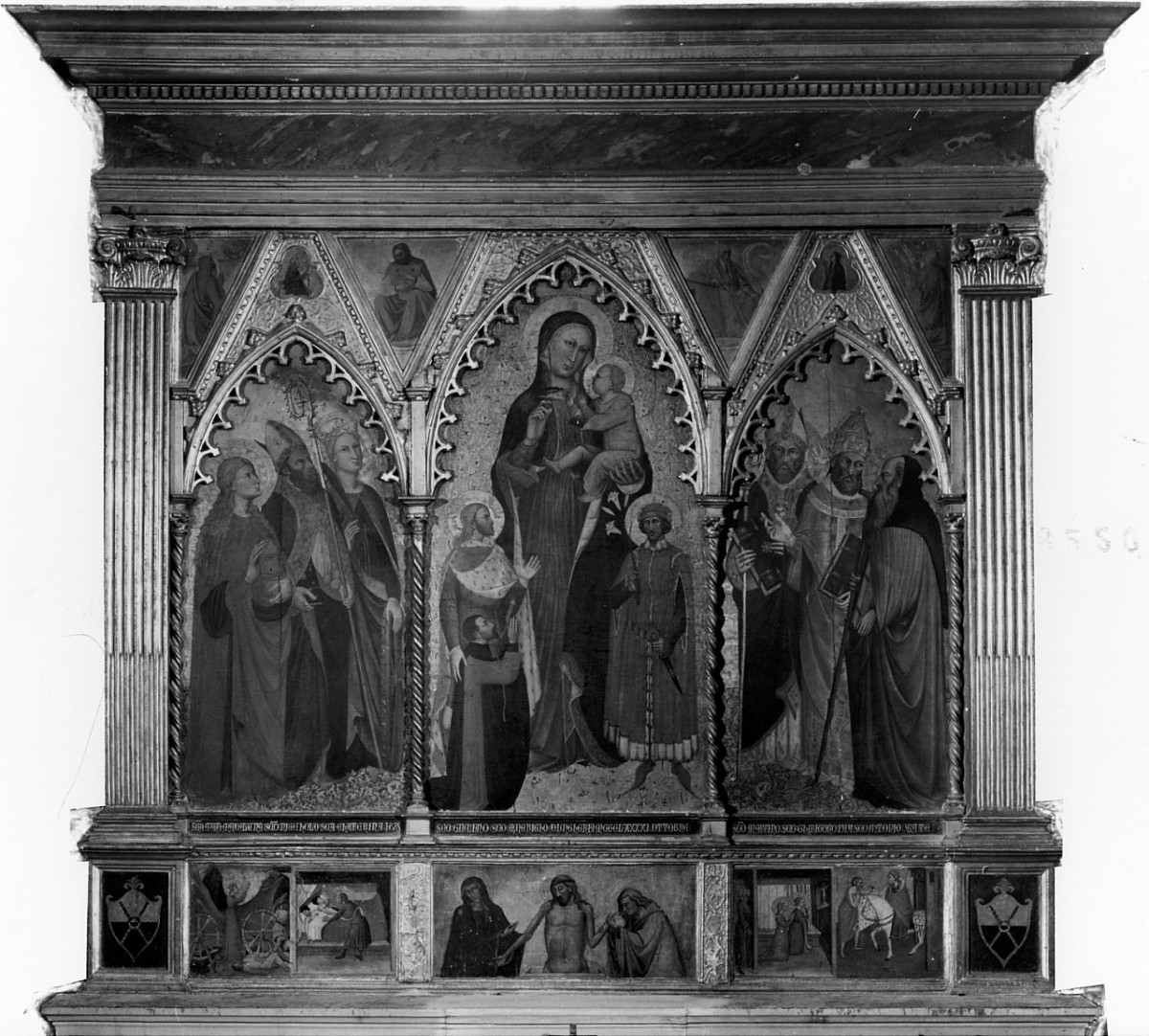trittico di Francesco di Michele (attribuito) (sec. XIV)