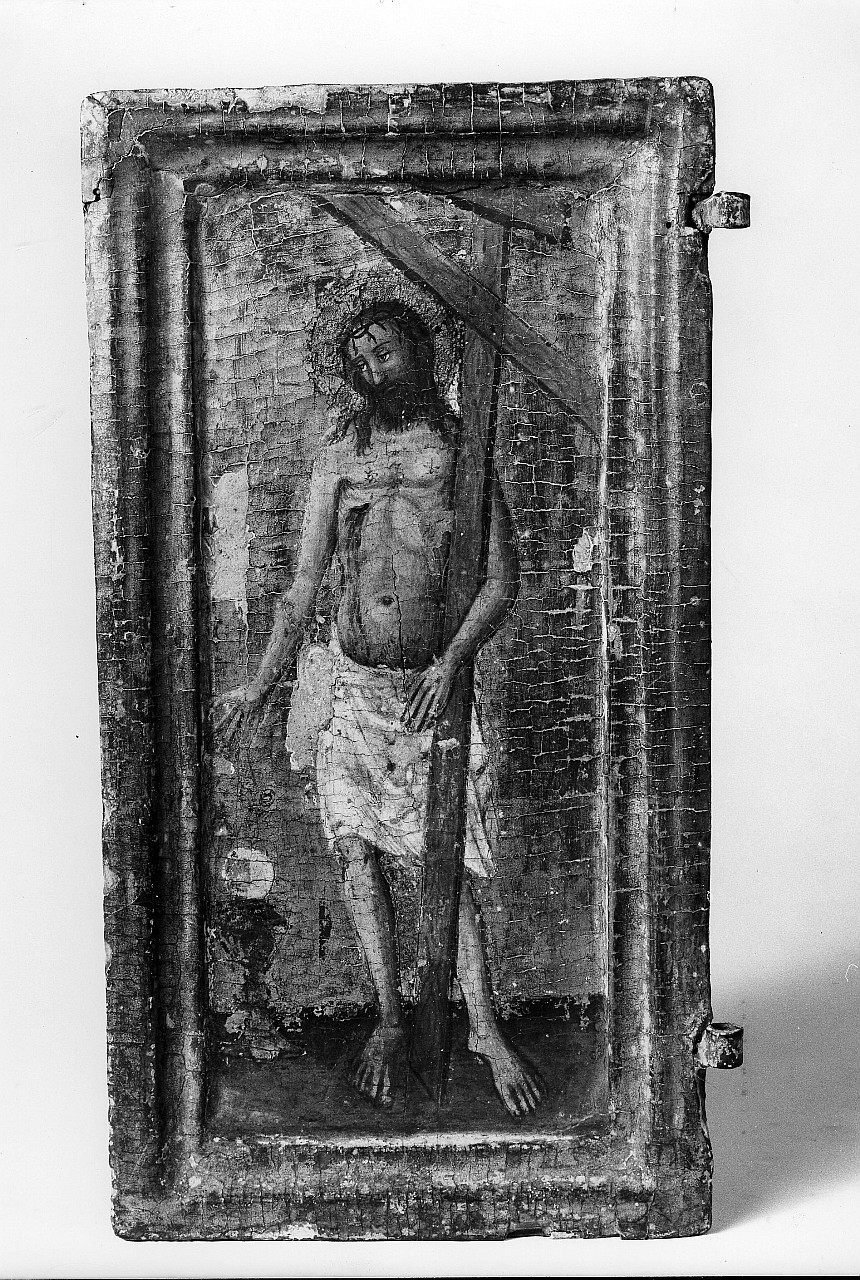 Cristo caricato della croce (sportello di tabernacolo) di Neri di Bicci (attribuito) (sec. XV)